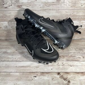 Nike Alpha Huarache 8 Elite Lacrosse Cleats Black Grey CW4440-011 Men’s Size 9.5